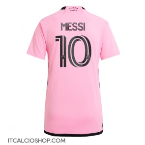 Inter Miami Lionel Messi #10 Prima Maglia Femmina 2024-25 Manica Corta